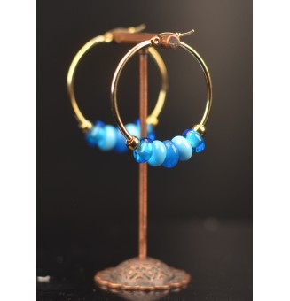 Créoles dorées 4 cm en...