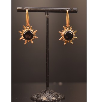 Boucles d’oreilles “noir” –...