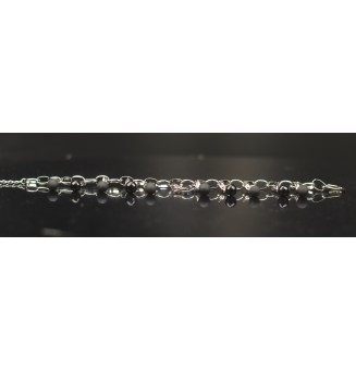 Bracelet Charms en Verre Filé – Éclat noir et Modularité