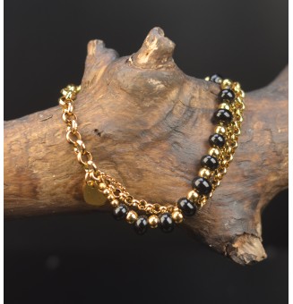 Bracelet Multirangs Doré &...