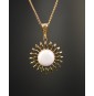 Collier Soleil Rose opale...