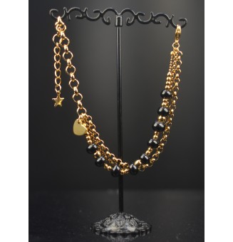 copy of Bracelet Multirangs Doré & Perles de Verre Filé – Modèle Unique