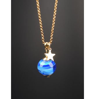 Collier court en perle de...