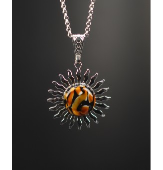 Collier Soleil "léopard" en...