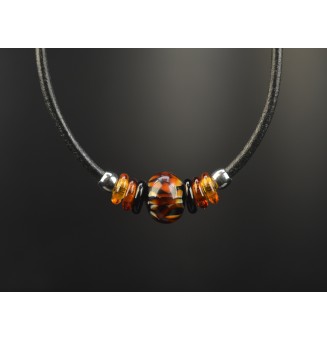 collier LEOPARD 45+3 cm...