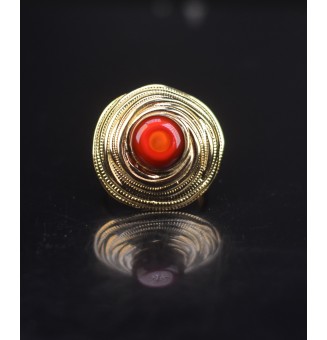 Bague en Verre Filé au...