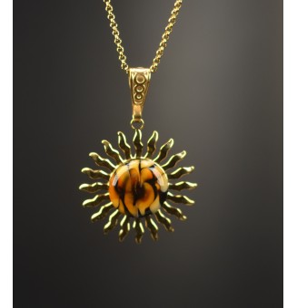 Collier Soleil "Léopard" en...