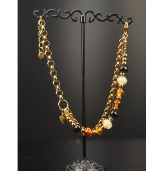 Bracelet Multirangs Doré &...