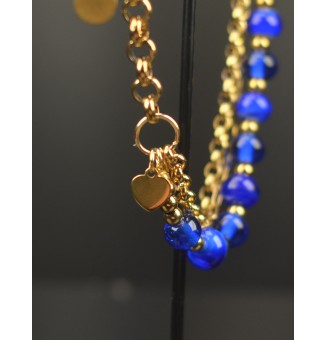 Bracelet Multirangs Doré &...