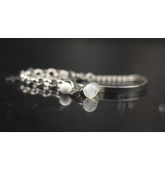 Bracelet demi-jonc Arbre de Vie – Perles de verre filées au chalumeau