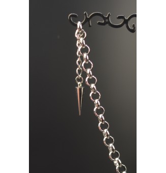 Bracelet multi-rangs en acier inoxydable et perles de verre filé – Modèle Unique