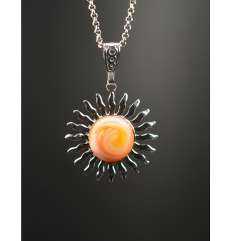 Collier Soleil JAUNE ORANGE...