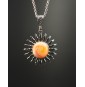 Collier Soleil JAUNE ORANGE...