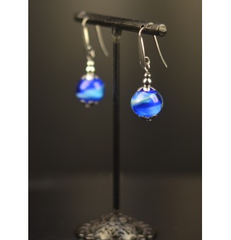 Boucles d’oreilles “BLEUES”...