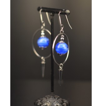 Boucles d’oreilles “BLEUES”...