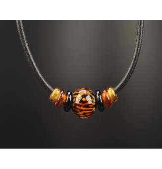 collier LEOPARD 45+3 cm...