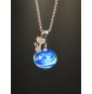 Collier "BLEU" en Perles de...