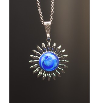 Collier Soleil BLEU en...