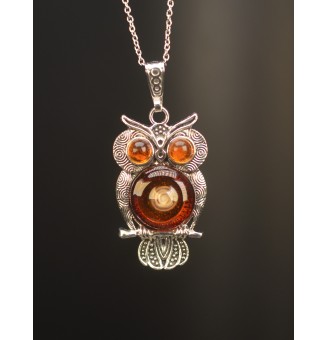 collier hibou 48+ 3 cm...
