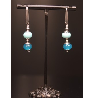 Boucles d’oreilles “BLEUES”...