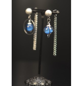 Boucles d’oreilles “BLEU...
