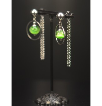 Boucles d’oreilles “vert...