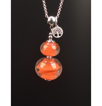 Collier "terracota" en...