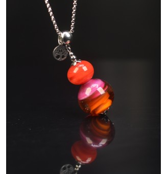 Collier long 74 cm en acier...