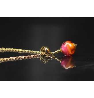 Collier court en perle de...