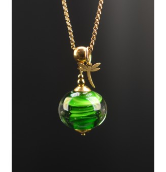 Collier long en verre filé...