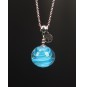 Collier "BLEU" en Perles de...