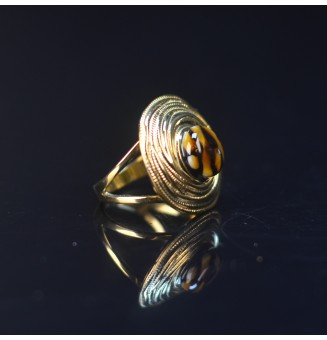 Bague en Verre Filé au...