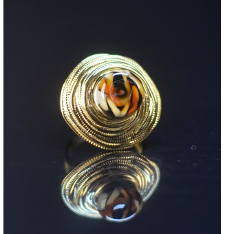 Bague en Verre Filé au...