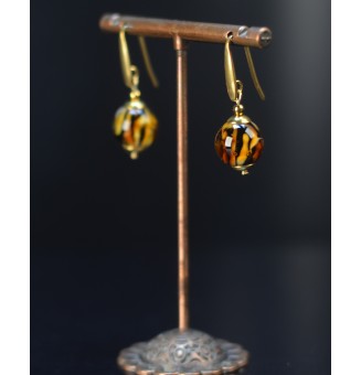 Boucles d’oreilles Léopard...