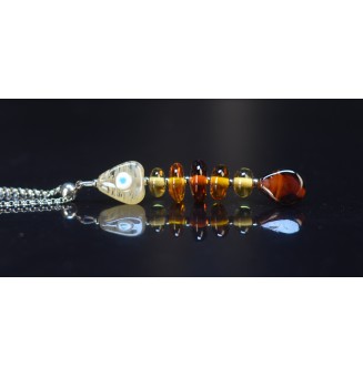 Collier Poisson en verre...