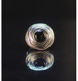 Bague en Verre Filé au...