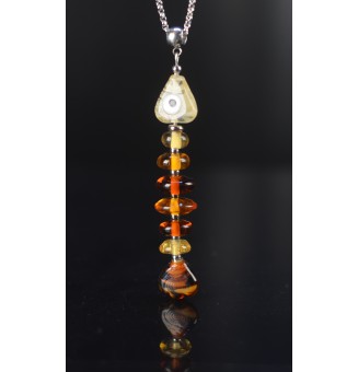 Collier Poisson en verre...