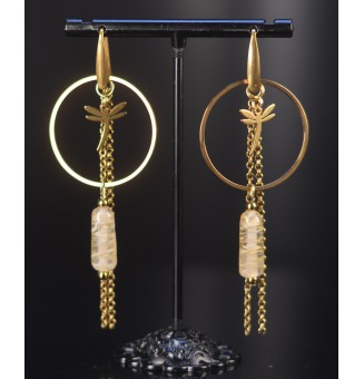 Boucles d’oreilles ivoire –...