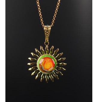 Collier Soleil MULTICOLORE...
