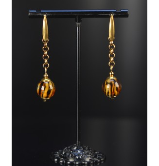 Boucles d’oreilles Léopard...