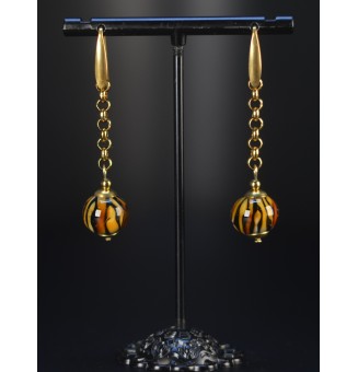 Boucles d’oreilles Léopard...