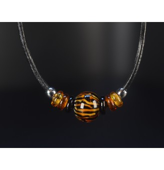 collier LEOPARD 45+3 cm...