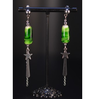 Boucles d’Oreilles en Verre...