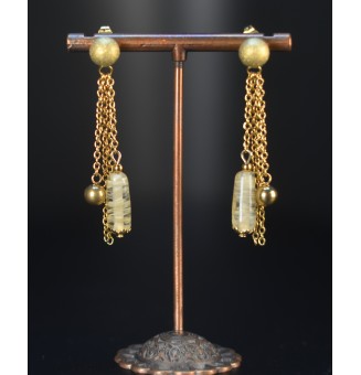 Boucles d’oreilles ivoire –...