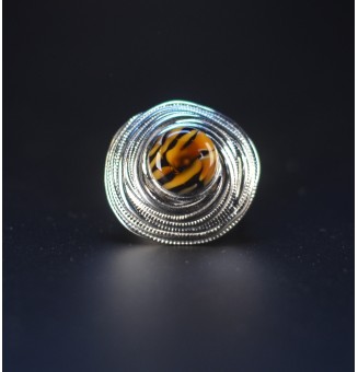 Bague en Verre Filé au...