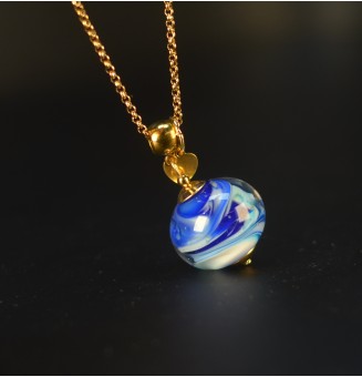 Collier long en verre filé...