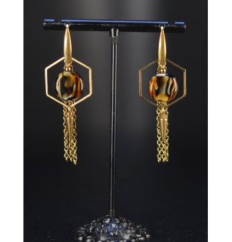 Boucles d’oreilles Léopard...