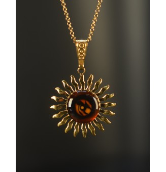 Collier Soleil "Léopard" en...