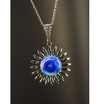 Collier Soleil BLEU en...