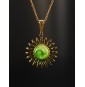 Collier Soleil VERT en...